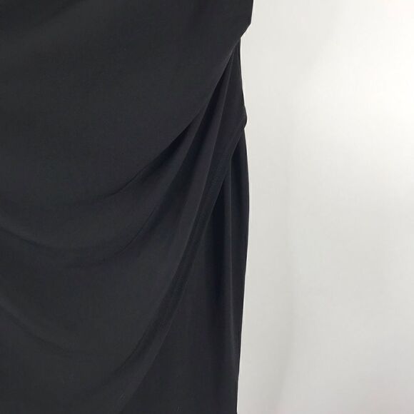 Clara Sun Woo Dress Jersey Sleeveless Faux Wrap - Picture 4 of 6